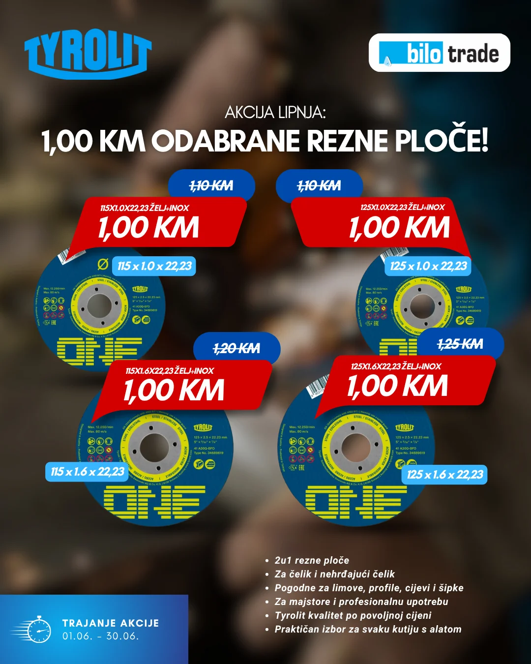 Akcija lipnja u Bilo trade poslovnicama 7