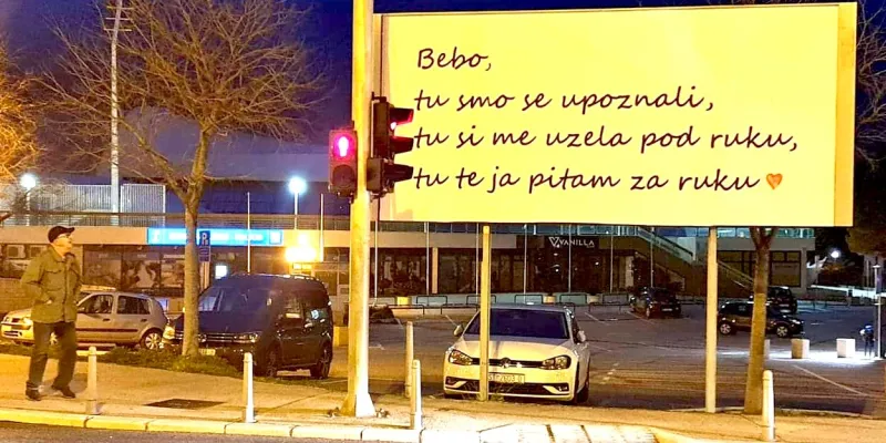 Što kažete na ovo? Pogledajte kako je Splićanin zaprosio svoju djevojku