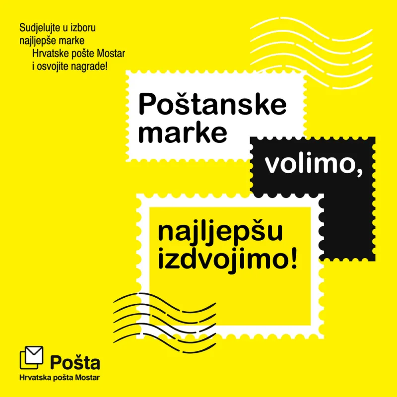 NAGRADNA IGRA - Izbor najljepše marke Hrvatske pošte Mostar