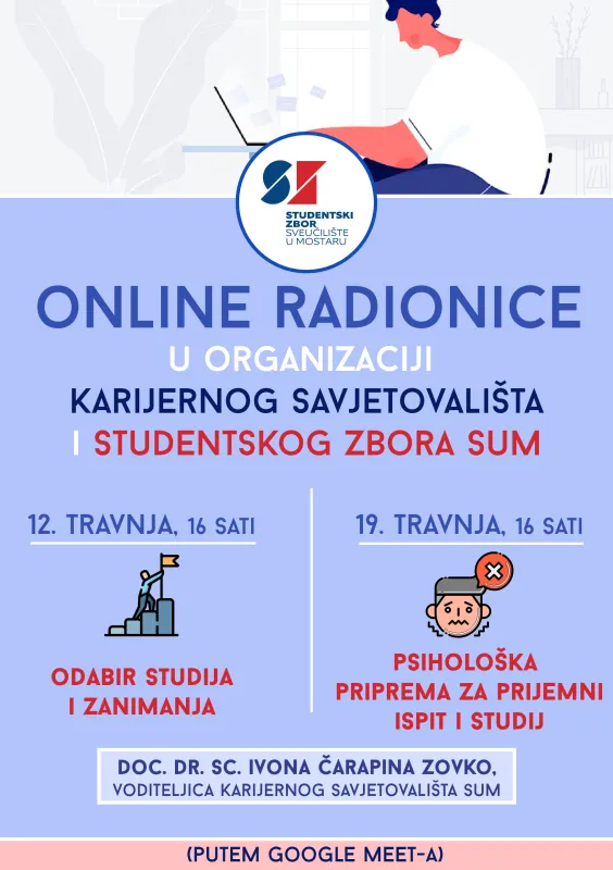 Imate poteškoća pri izboru studija? Prijavite se na radionicu namijenjenu maturantima