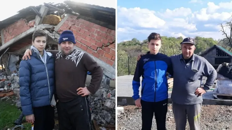 Sjećate li ih se? Otac i sin sami obnavljaju kuću u Banovini