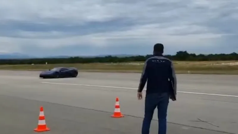 Mate Rimac i novinari na pisti u Zemuniku već danima testiraju C_Two VIDEO