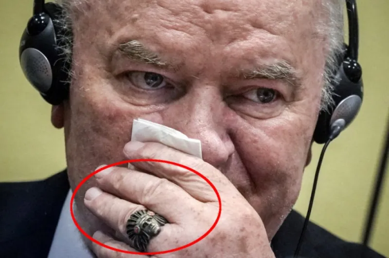 Kakvu je poruku Mladić slao prstenom na lijevoj ruci?