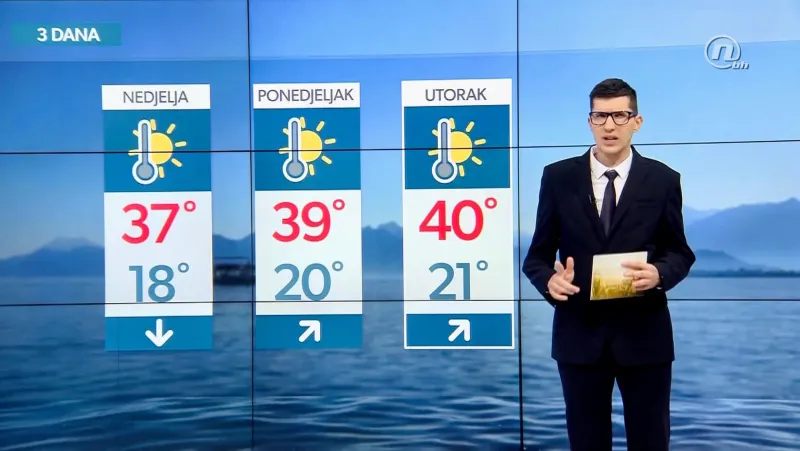 U Hercegovini temperature i do 40 stupnjeva, slijede tropske noći, zaštitite se