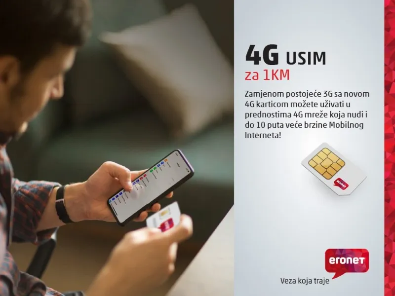 HT ERONET - Na 4G mrežu za samo 1 KM