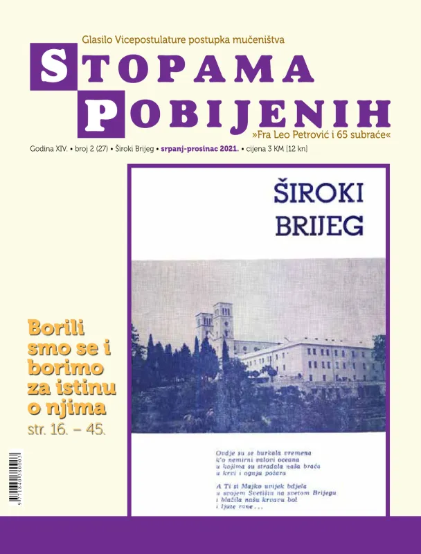 Izišao 27. broj glasila Stopama pobijenih