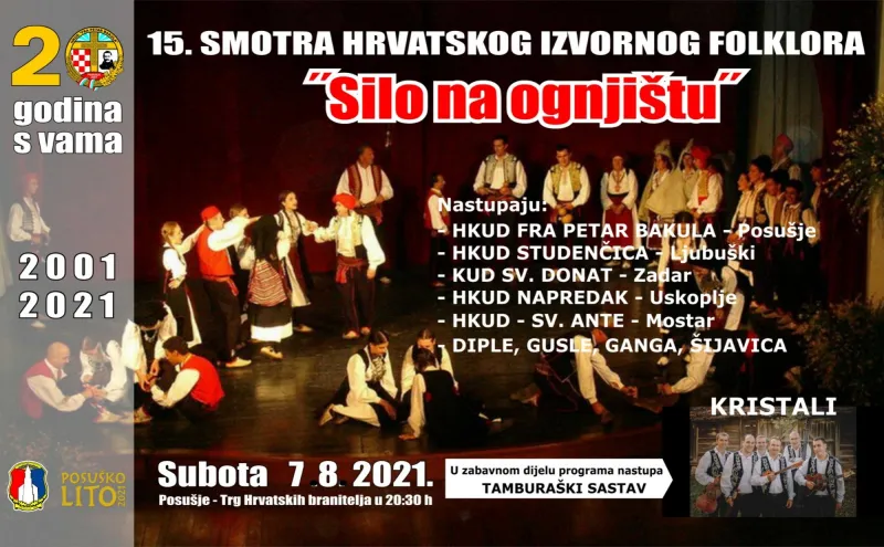 XV. Smotra hrvatskog izvornog folklora ''Silo na ognjištu'' i obilježavanje 20.godina HKUD-a fra. Petar Bakula