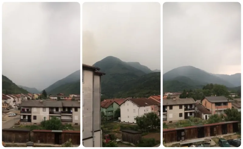 (VIDEO) Nebo se otvorilo nad Čvrsnicom: Kiša gasi požar iznad Jablanice 