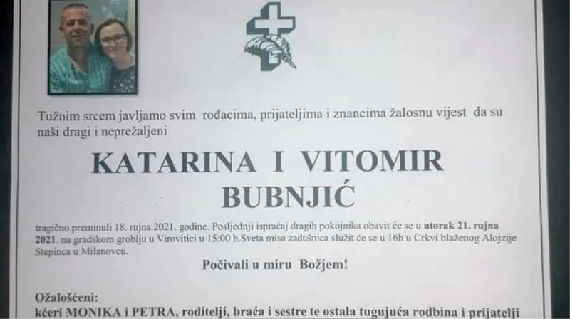 'Katarina i Vitomire grijali ste naša srca, uvijek ćete živjeti u našem sjećanju'