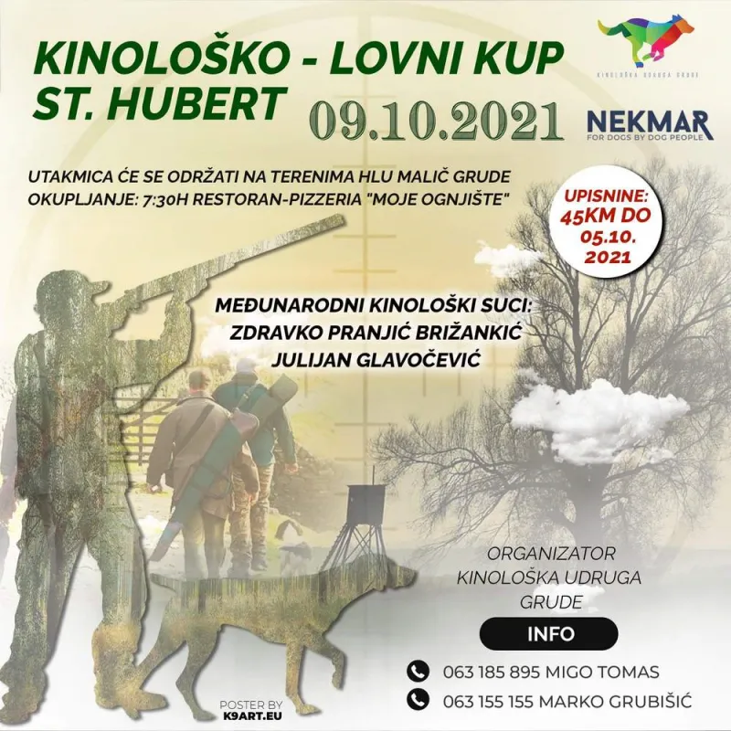Kinološko-lovni kup St. Hubert u organizaciji Kinološke udruge Grude