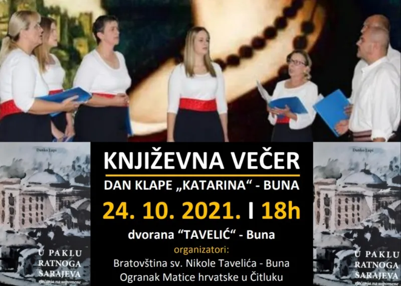 Književna večer i dan klape Katarina Buna