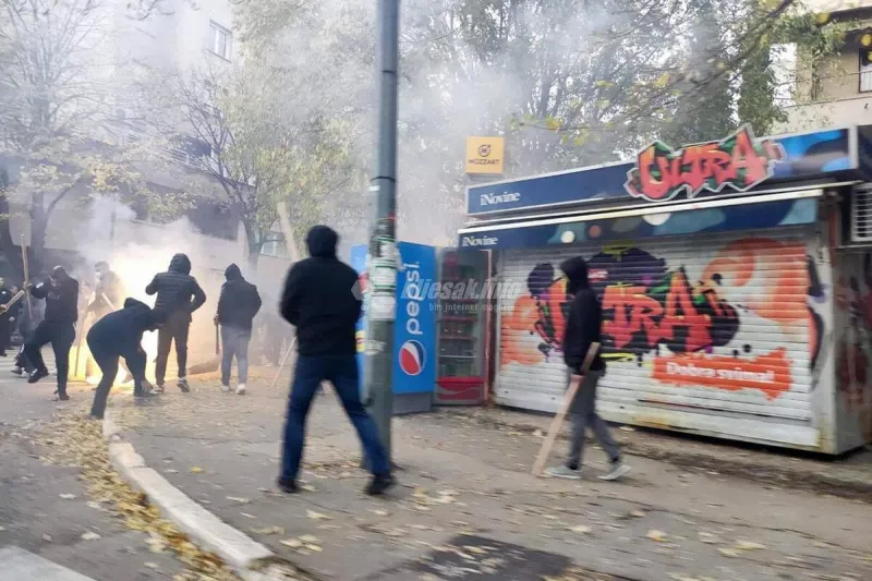 Velika tučnjava navijača u Mostaru