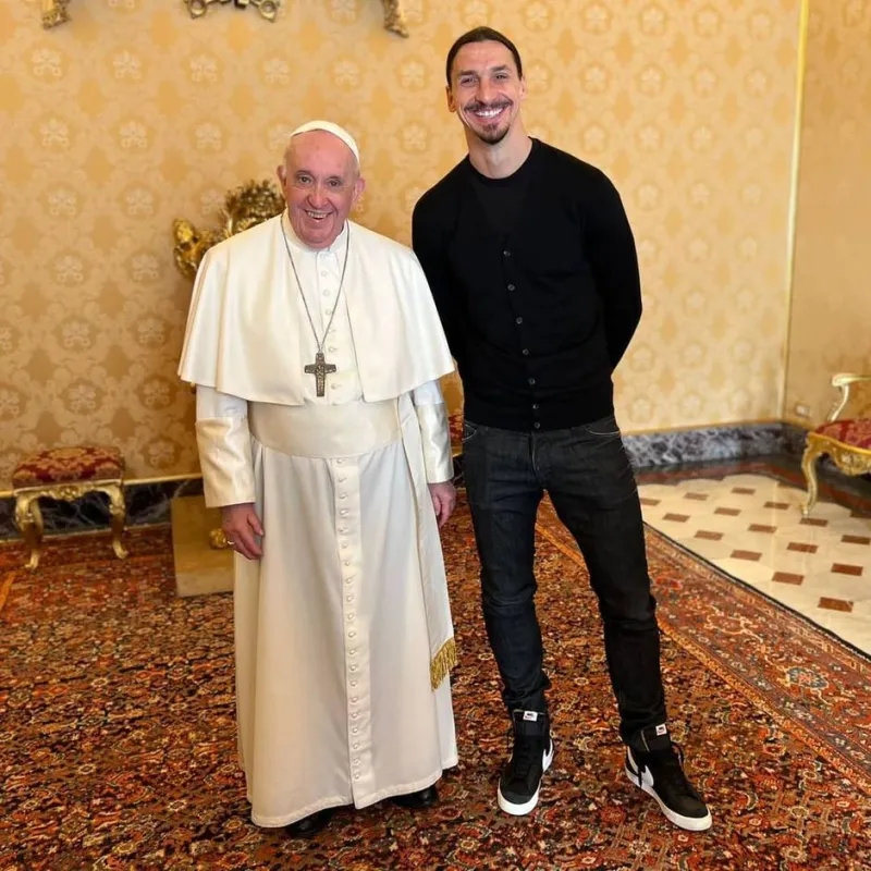 Ibrahimović kod Pape, nasmijao ga jednom rečenicom 1