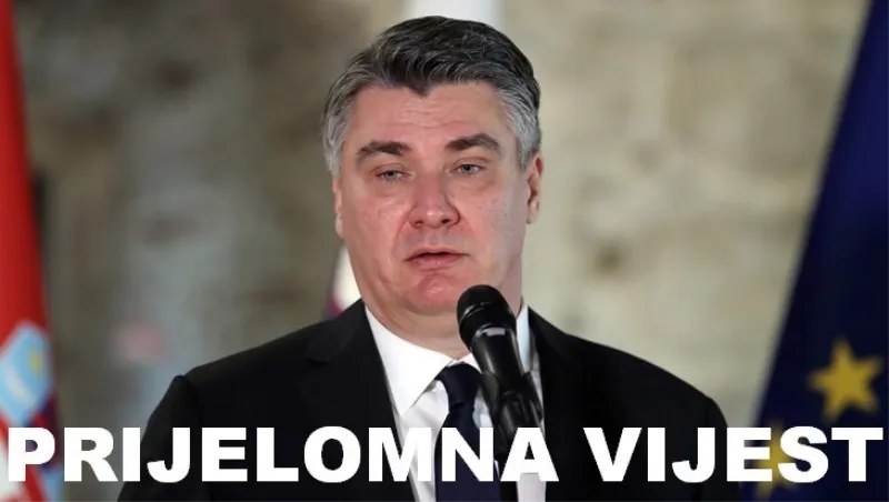 Otkazan posjet Zorana Milanovića Bosni i Hercegovini! Ugrožena mu je sigurnost u BiH