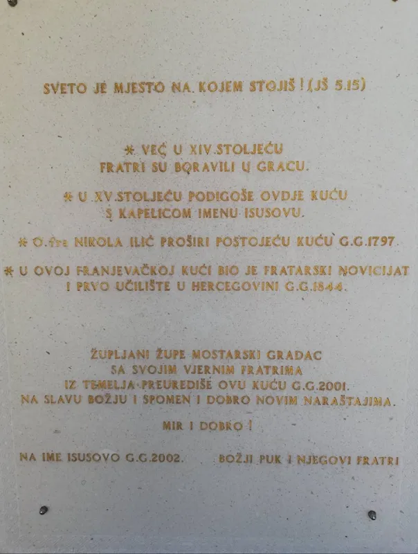 (VIDEO) Proslavljen blagdan Imena Isusova na mjestu gdje je bio fratarski novicijat i prvo učilište u Hercegovini 1