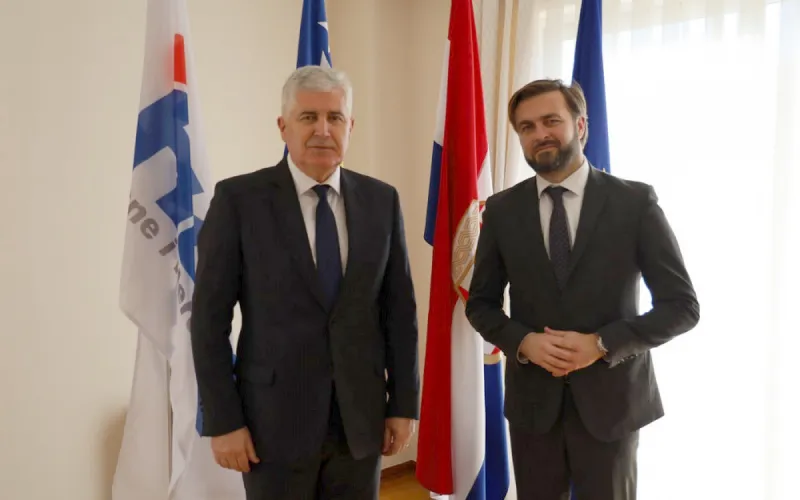 Mostar: Čović i Ćorić razgovarali o zajedničkim projektima BiH i RH