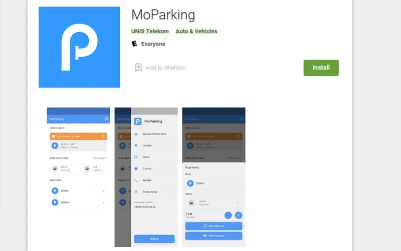 Plaćanje parkinga u Mostaru sada moguće i putem aplikacije