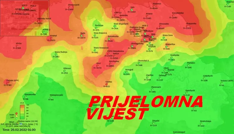 Radioaktivno zračenje u Černobilu povećalo se za 20 puta!