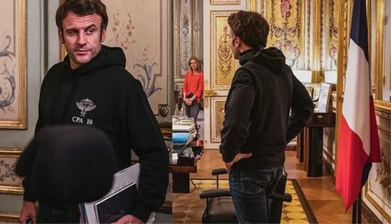 Macron pustio bradu, obukao traperice i majicu i konačno sliči na lidera