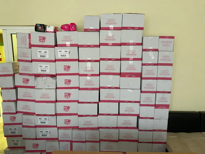 Projektom Period studenticama Fakulteta zdravstvenih studija Sveučilišta u Mostaru uz podršku grudske Violete osigurani higijenski ulošci 2