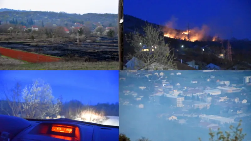 (FOTO/VIDEO) Grude: požar opustošio šume, i lovci u akciji spašavanja kuća