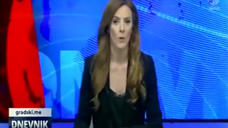 Kamera ulovila trenutak potresa tijekom Dnevnika, pogledajte kako se voditeljica snašla