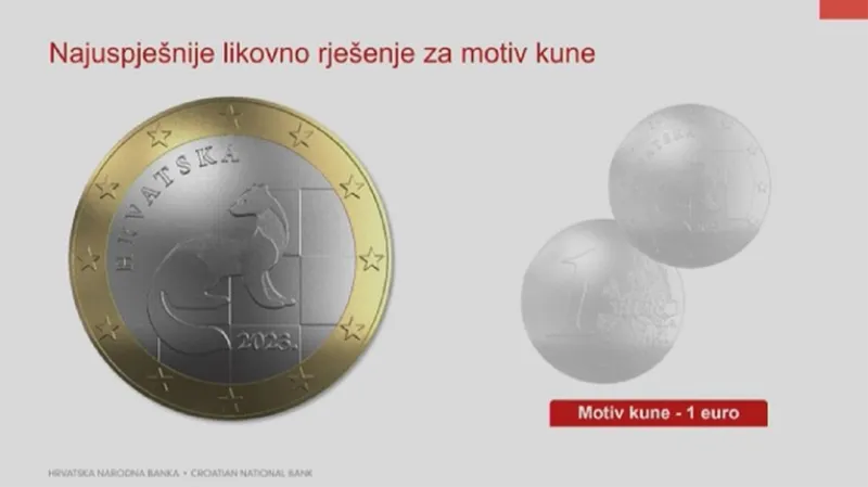 Evo kako će izgledati hrvatska kovanica od jednog eura
