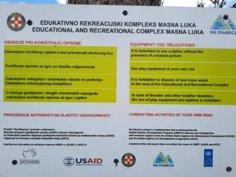 Kroz projekt ''Edukativno-rekreacijski kompleks Masna Luka'' novi sadržaju u PP Blidinje 2