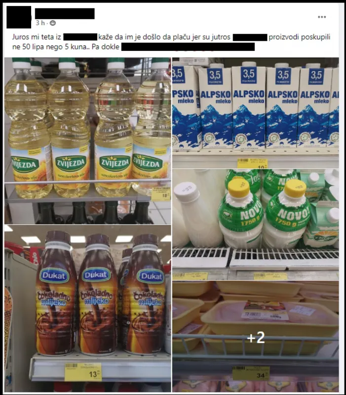 'Jutros ulazim u trgovinu, a blagajnice lijepe nove cijene, i njima došlo da plaču...' 1