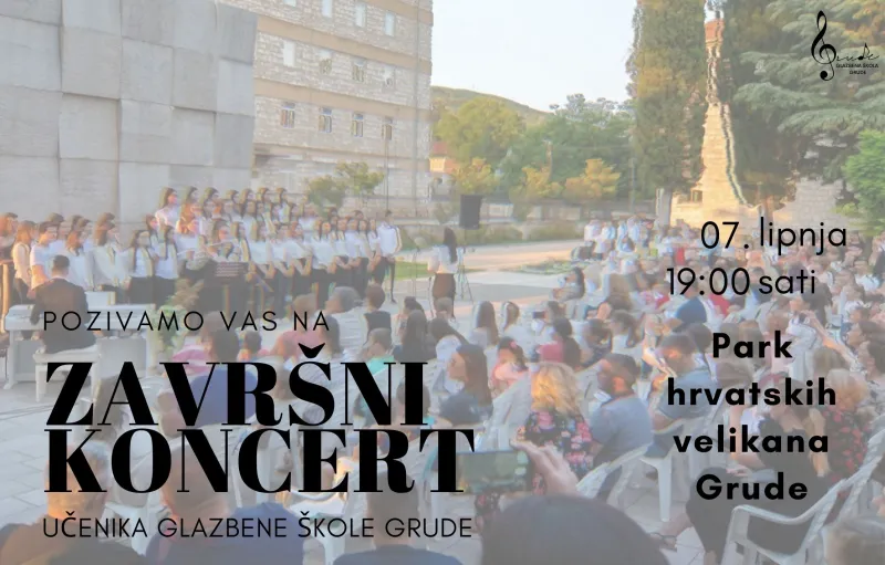 Večeras će Grudama ozvanjati note i glasovi učenika Glazbene škole Grude