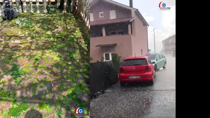 U Sovićima krupa stukla što nije uspjela lani, u Gracu 'oplila lozu' i uništila svu ljetinu
