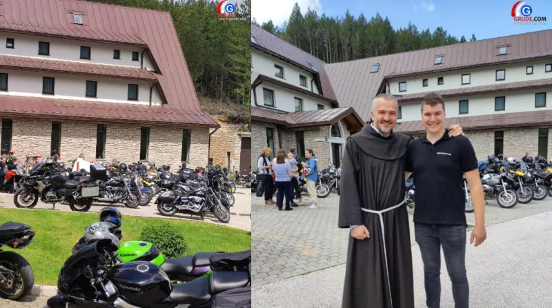FOTO: Brojni bajkeri na Blidinju, blagoslovio ih fra Josip Vlašić