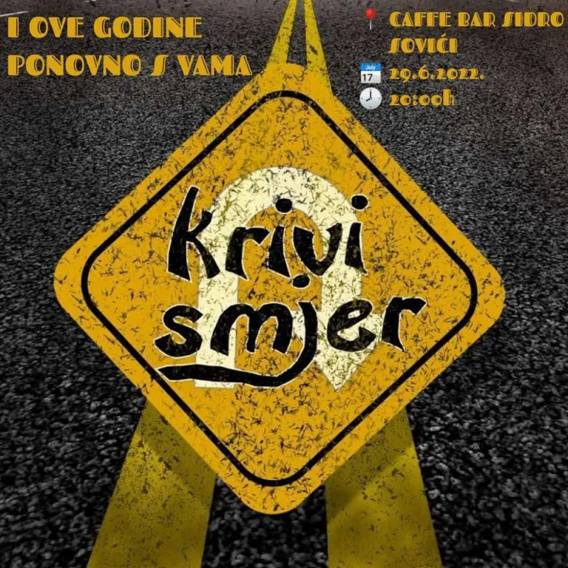 Grupa Krivi Smjer, zabava za djecu, turnir u pikadu za Petrovdan u Sovićima