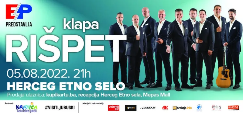Klapa Rišpet prvi put u Herceg Etno selu Međugorje! 3
