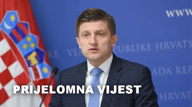 MINISTAR ZDRAVKO MARIĆ DAO OSTAVKU!