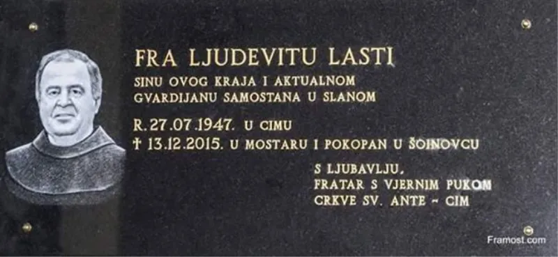 'Fra Lasta je bio plemenit čovjek koji je riskirao život za druge, a prozivaju ga Mesićevi igrači'