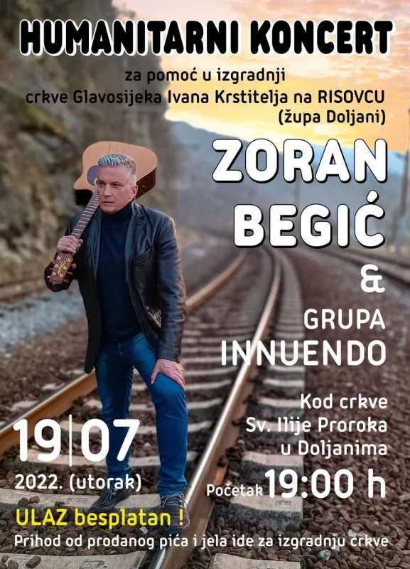 U utorak humanitarni koncert za pomoć u izgradnji crkve na Risovcu 1
