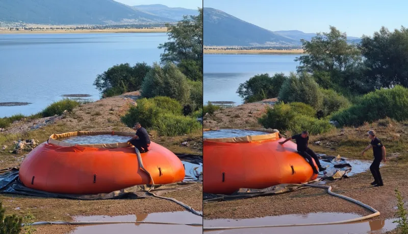 VIDEO: I BAZEN NA BLIDINJE STIGAO IZ RS-A, pogledajte kako helikopter uzima 1000 litara vode