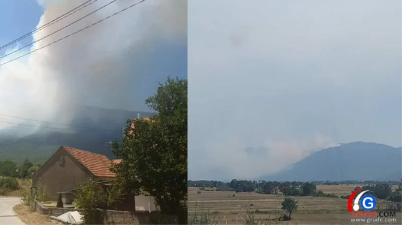 FOTO: Naš suradnik se javio iz Livna, zatražen kanader zbog požara na Kamešnici