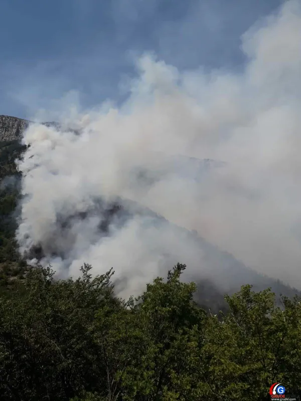 FOTO: Naš suradnik se javio iz Livna, zatražen kanader zbog požara na Kamešnici 4