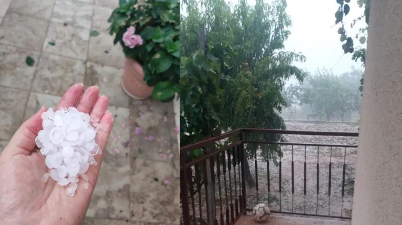 FOTO: U Ružićima padala tuča veličine oraha