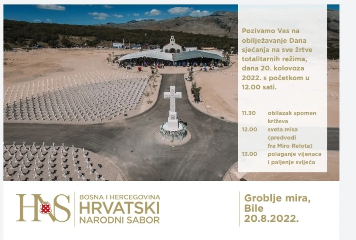Bile: U subotu misa za žrtve totalitarnih režima