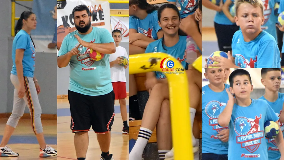 FOTO: Grude su rukometno središte! Fantastični Toni Čolina prenosio znanje mladima