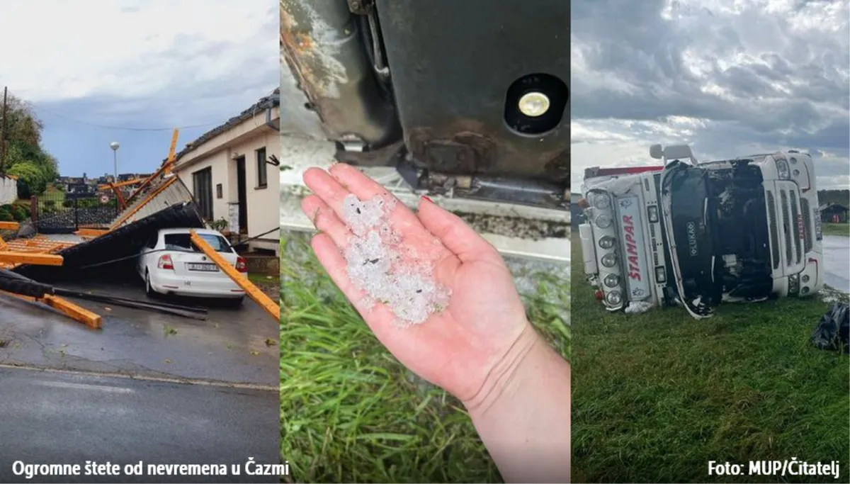 U Čazmi počelo novo, olujno nevrijeme! Ozlijeđena je jedna djevojčica, struje neće biti danima