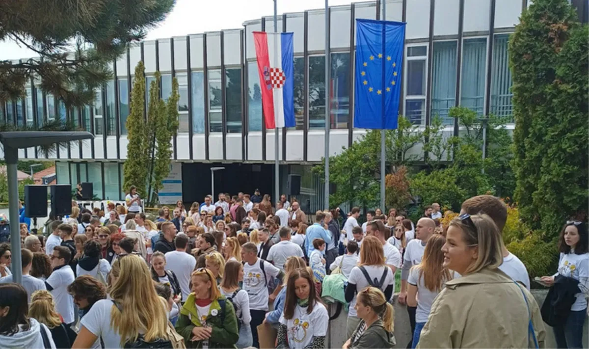 Prosvjed mladih liječnika Hrvatske