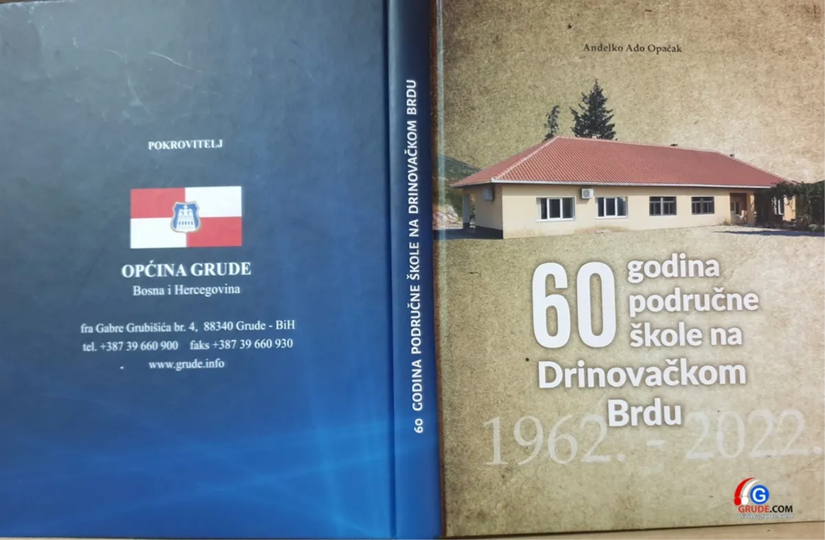 NAJAVA: Predstavljanje monografije ''60 godina područne škole na Drinovačkom Brdu''