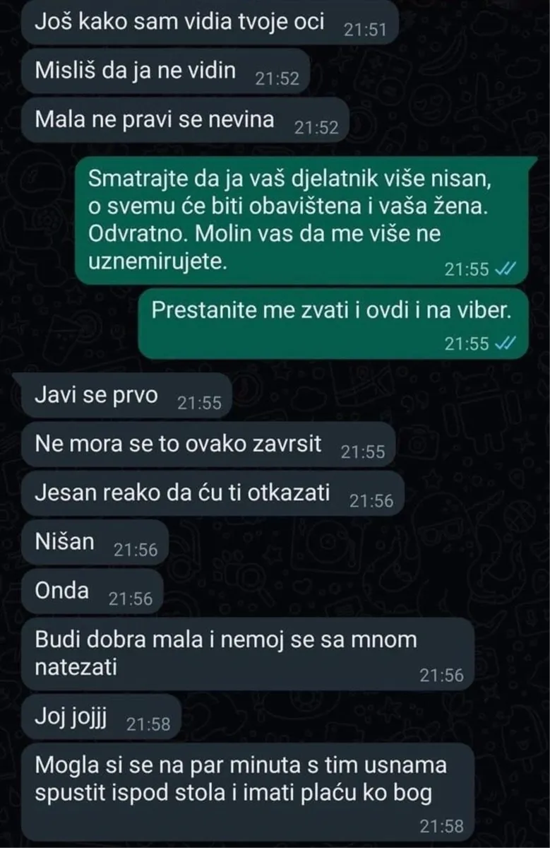 Dalmacija: Šef prijavljen, radnica u šoku... objavila sramotne poruke oženjenog muškarca