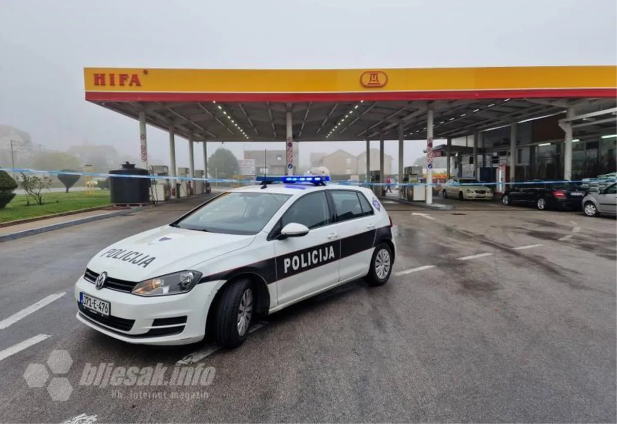 MOSTAR: Opljačkali benzinsku crpku i lagano odšetali
