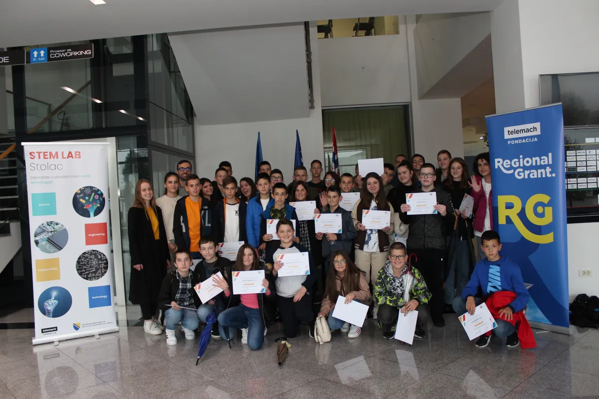 Uručeni certifikati polaznicima STEM lab radionica iz Stoca