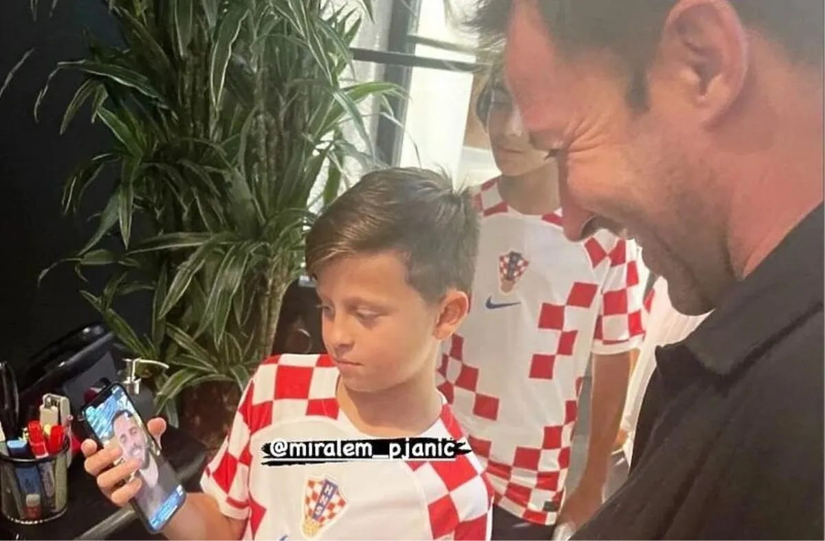 Pjanićev sin u kockicama! U društvu Del Piera razgovarao s ocem Miralemom